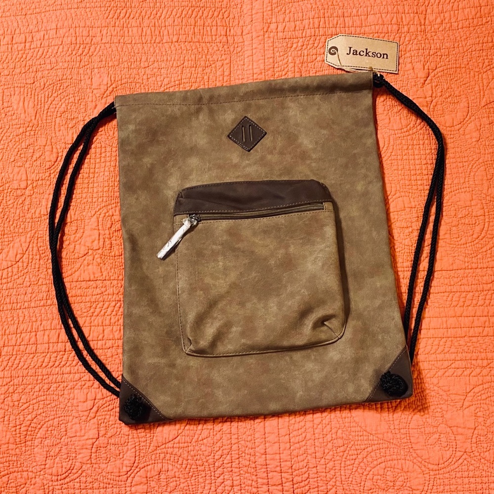Brown leather bag